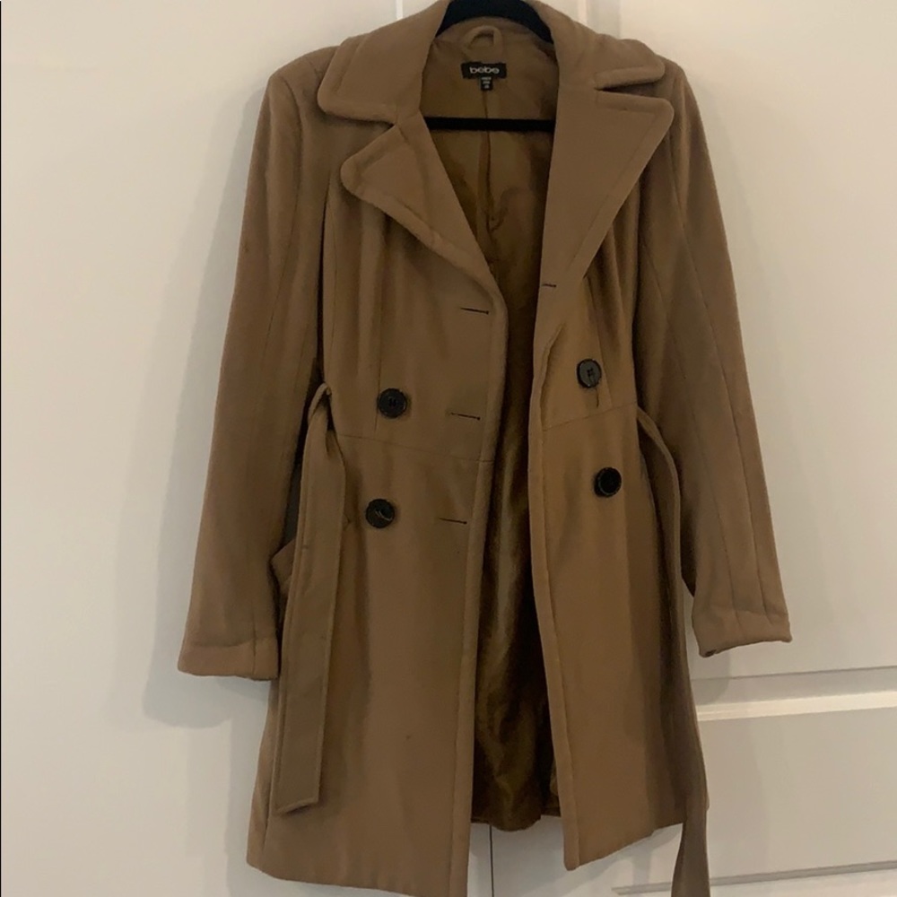 Bebe tan pea coat